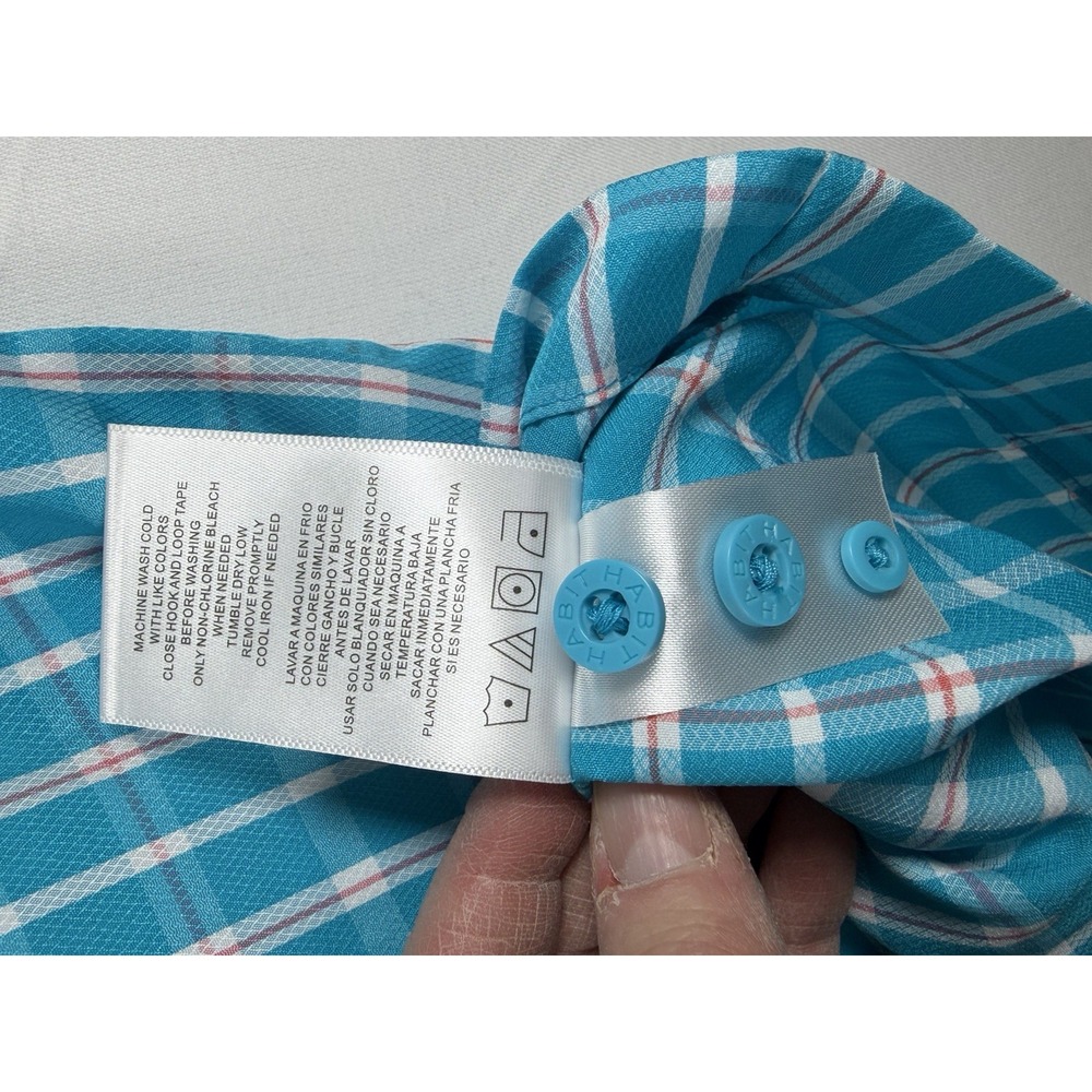 New HABIT MENS Short SLEEVE Crayfish Creek RIVER Vented Outdoor SHIRT Blue S - Picture 12 of 13